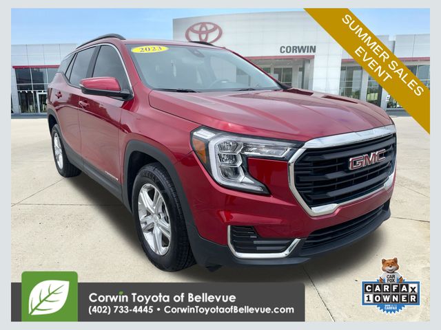 Volcanic Red Tintcoat 2023 GMC Terrain SUV / Crossover All-Wheel Drive 9-Speed Automatic