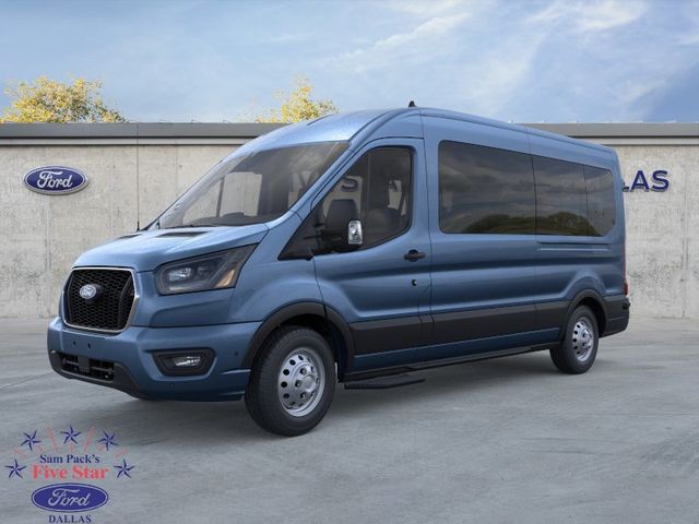 Blue Metallic 2026 Ford Transit Passenger Van All-Wheel Drive