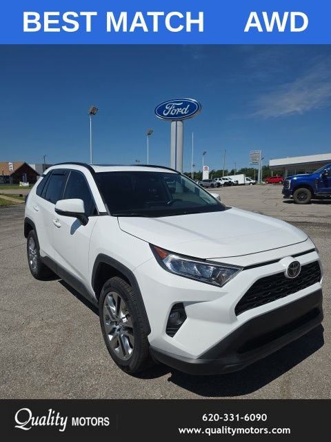 Super White 2020 Toyota RAV4 SUV / Crossover All-Wheel Drive 8-Speed Automatic