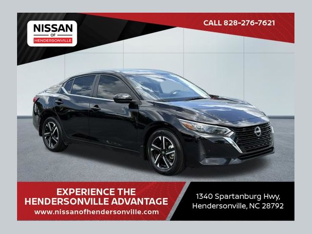 Super Black 2025 Nissan Sentra Sedan Front-Wheel Drive Continuously Variable Transmission
