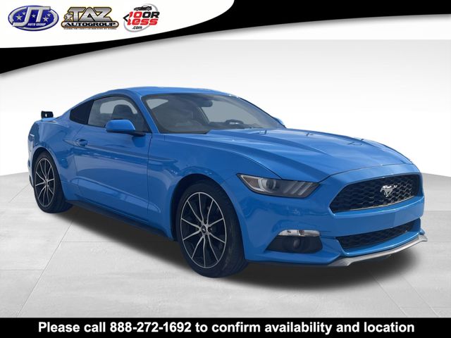 Grabber Blue 2017 Ford Mustang EcoBoost Coupe RWD Coupe Rear-Wheel Drive 6-Speed Automatic