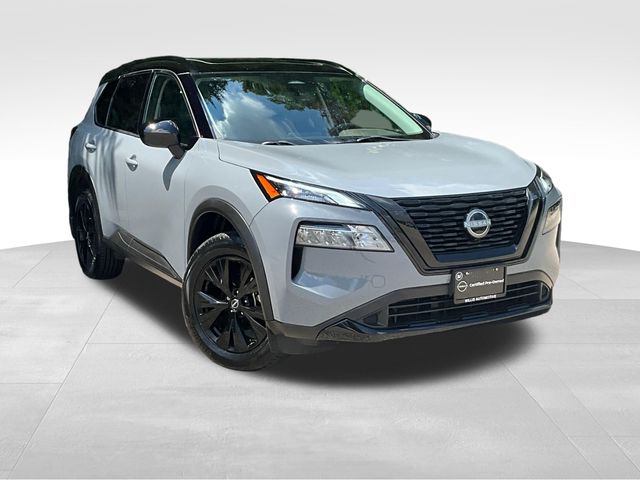 Boulder Gray Pearl/Super Black 2023 Nissan Rogue SUV / Crossover All-Wheel Drive Continuously Variable Transmission
