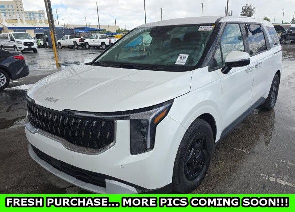 Snow White Pearl 2025 Kia Carnival LXS FWD Minivan Front-Wheel Drive 8-Speed Automatic
