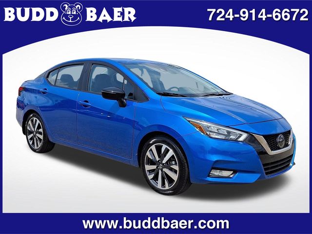Electric Blue Metallic 2021 Nissan Versa Sedan Front-Wheel Drive Continuously Variable Transmission