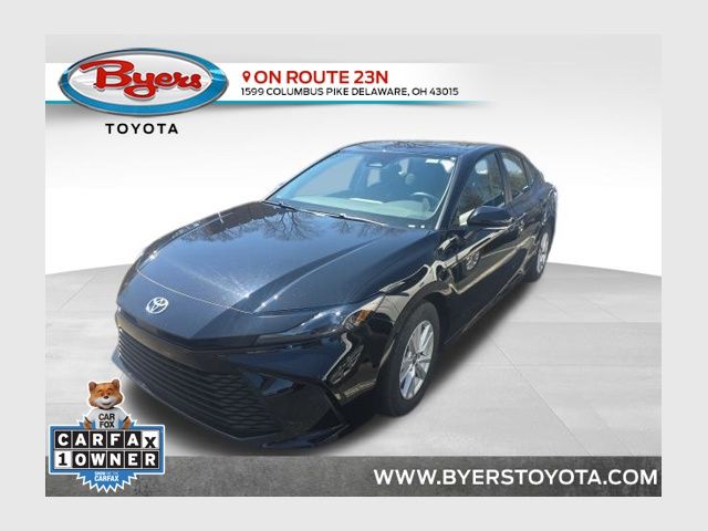 Midnight Black Metallic 2025 Toyota Camry LE FWD Sedan Front-Wheel Drive Continuously Variable Transmission