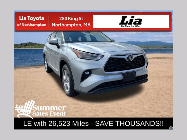 Celestial Silver Metallic 2025 Toyota Highlander LE AWD SUV / Crossover All-Wheel Drive 8-Speed Automatic