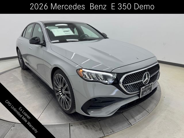 Gray (MANUFAKTUR Alpine Grey) 2026 Mercedes-Benz E-Class E 350 RWD Sedan Rear-Wheel Drive 9-Speed Automatic