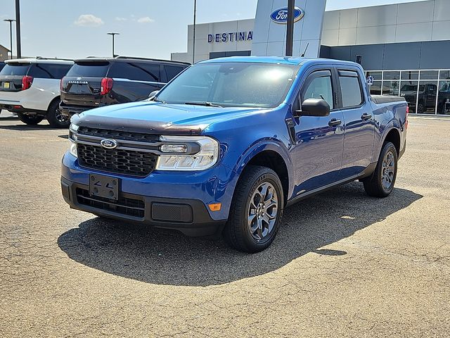 Blue Metallic 2023 Ford Maverick Pickup Truck Front-Wheel Drive Continuously Variable Transmission