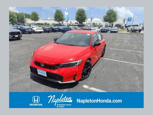 Rallye Red 2026 Honda Civic Sedan Front-Wheel Drive Continuously Variable Transmission