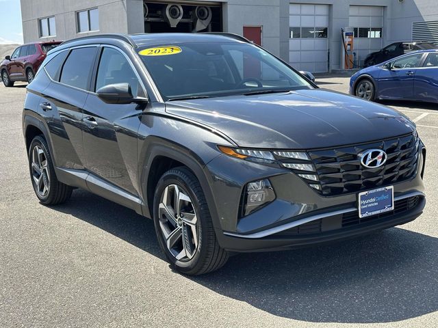 Portofino Gray 2023 Hyundai Tucson SEL AWD SUV / Crossover All-Wheel Drive 8-Speed Automatic