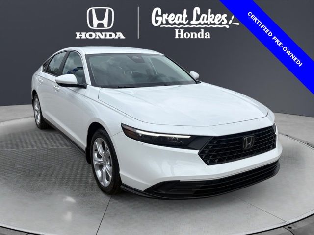 Platinum White Pearl 2025 Honda Accord LX FWD Sedan Front-Wheel Drive Continuously Variable Transmission