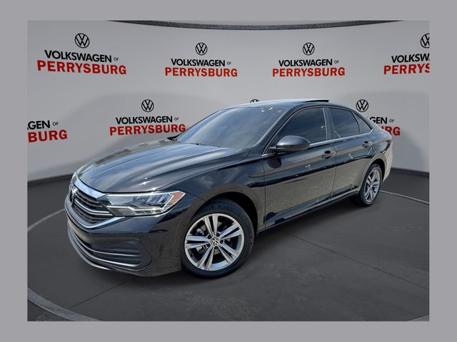Deep Black Pearl 2022 Volkswagen Jetta 1.5T SE FWD Sedan Front-Wheel Drive 8-Speed Automatic