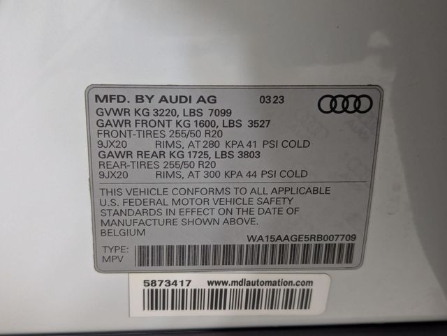 used 2024 Audi Q8 e-tron car, priced at $42,781