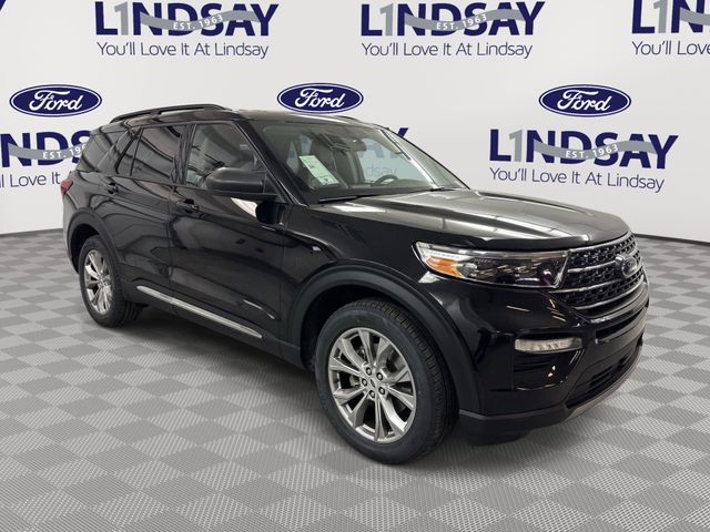 Agate Black Metallic 2023 Ford Explorer XLT AWD SUV / Crossover All-Wheel Drive Automatic