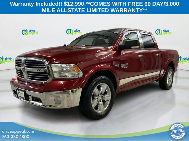 Deep Cherry Red Crystal Pearlcoat 2013 RAM 1500 Big Horn Crew Cab 4WD Pickup Truck Four-Wheel Drive 6-Speed Automatic