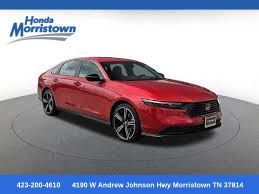 Radiant Red 2025 Honda Accord Hybrid Sedan Front-Wheel Drive Continuously Variable Transmission