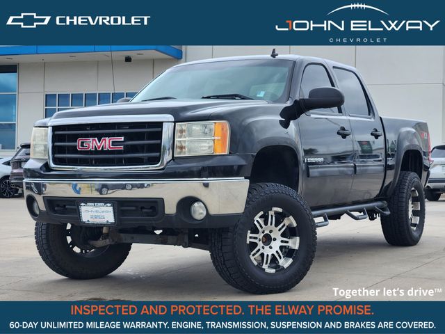 Onyx Black 2008 GMC Sierra 1500 SLE1 Crew Cab 4WD Pickup Truck Four-Wheel Drive 4-Speed Automatic Overdrive