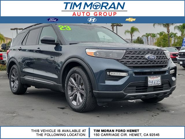 Stone Blue Metallic 2023 Ford Explorer XLT RWD SUV / Crossover Rear-Wheel Drive Automatic