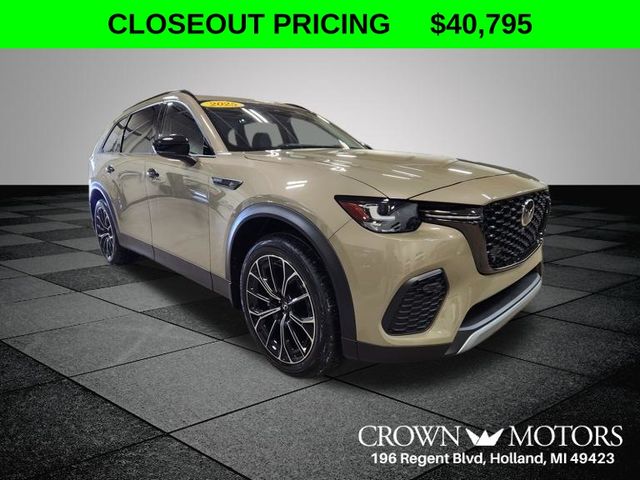 Zircon Sand Metallic 2025 Mazda CX-70 PHEV Premium AWD SUV / Crossover All-Wheel Drive 8-Speed Automatic