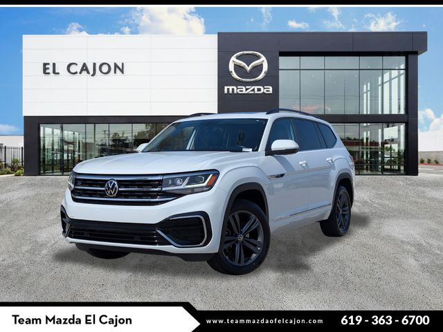 Pure White 2021 Volkswagen Atlas V6 SE R-Line FWD with Technology SUV / Crossover Front-Wheel Drive 8-Speed Automatic