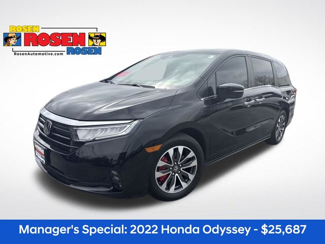 Black 2022 Honda Odyssey Minivan Front-Wheel Drive Automatic