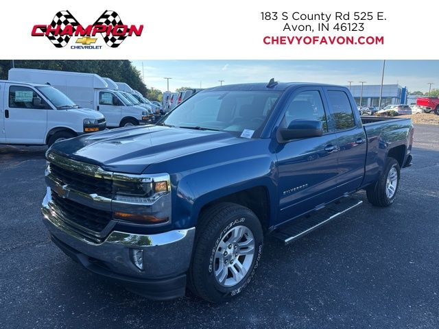 Deep Ocean Blue Metallic 2016 Chevrolet Silverado 1500 LT Double Cab 4WD Pickup Truck Four-Wheel Drive 6-Speed Automatic Overdrive