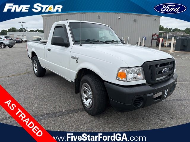 White 2010 Ford Ranger XLT Pickup Truck 4X2 5-Speed Automatic