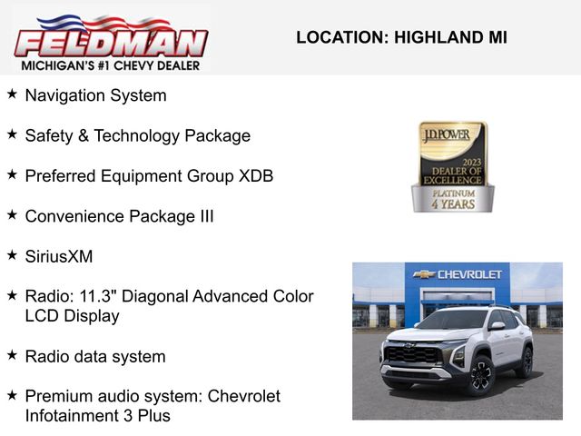 New 2025 Chevrolet Equinox For Sale in New Hudson, MI