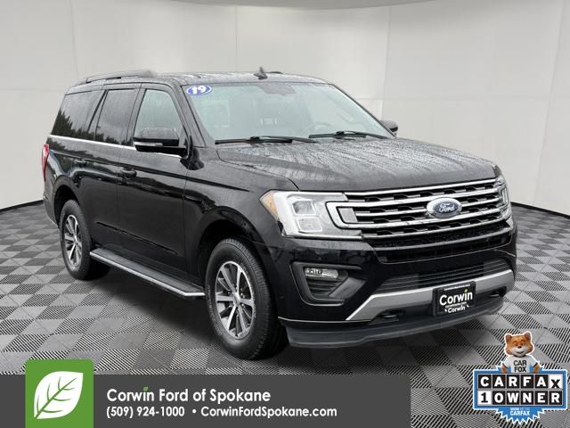 Agate Black Metallic 2019 Ford Expedition XLT 4WD SUV / Crossover Four-Wheel Drive Automatic