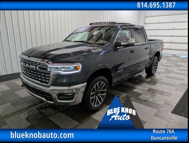 Forged Blue Metallic 2026 RAM 1500 Limited Longhorn Crew Cab 4WD Pickup Truck Four-Wheel Drive 8-Speed Automatic