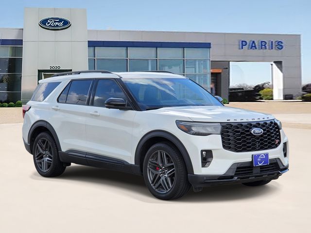 White Metallic 2025 Ford Explorer SUV / Crossover All-Wheel Drive Automatic