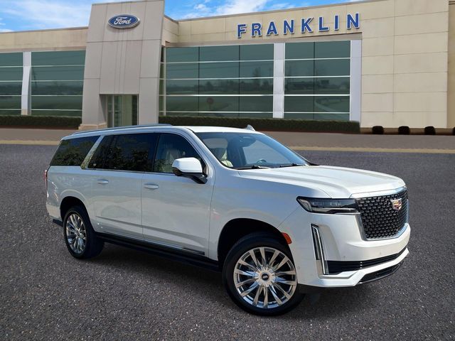 Crystal White 2024 Cadillac Escalade ESV Premium Luxury 4WD SUV / Crossover Four-Wheel Drive Automatic