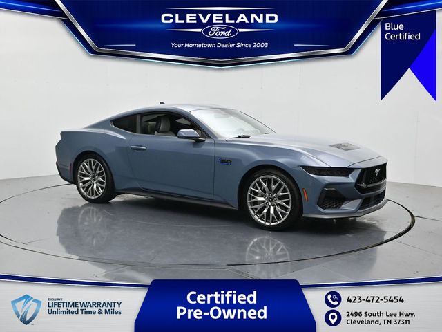 Vapor Blue 2025 Ford Mustang Coupe Rear-Wheel Drive Automatic