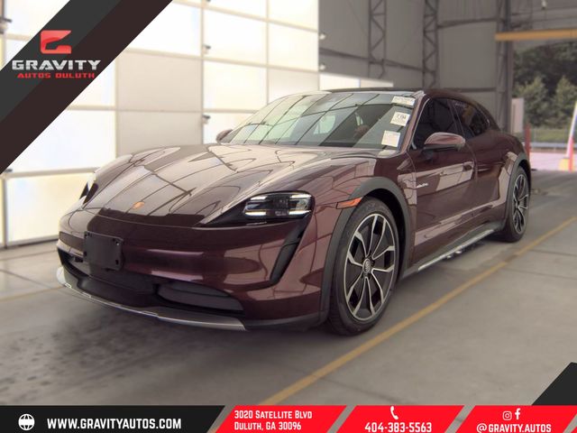 Cherry Metallic 2022 Porsche Taycan Wagon All-Wheel Drive 2-Speed Automatic