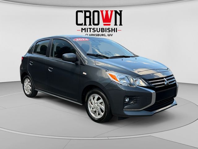 Gray (Graphite) 2024 Mitsubishi Mirage Hatchback Continuously Variable Transmission