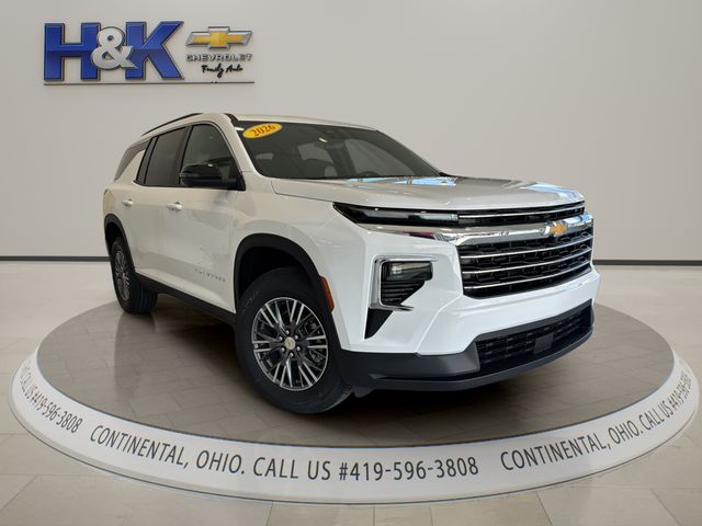 Summit White 2026 Chevrolet Traverse SUV / Crossover Four-Wheel Drive 8-Speed Automatic