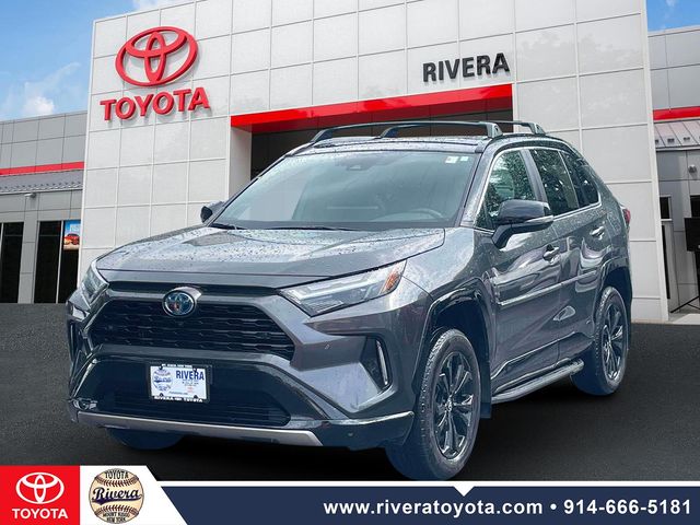 Magnetic Gray Metallic/Midnight Black Metallic 2024 Toyota RAV4 Hybrid SUV / Crossover All-Wheel Drive Continuously Variable Transmission