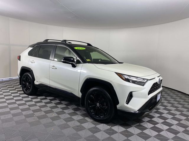 White (Blizzard Pearl) 2022 Toyota RAV4 Hybrid SUV / Crossover All-Wheel Drive Continuously Variable Transmission