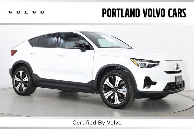 Crystal White 2023 Volvo C40 Recharge SUV / Crossover All-Wheel Drive 1-Speed Automatic