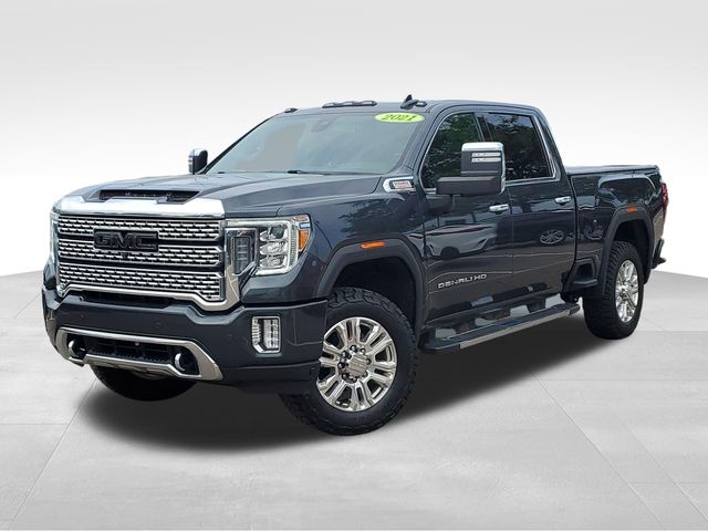 Hunter Metallic 2021 GMC Sierra 2500HD Denali Crew Cab 4WD Pickup Truck Four-Wheel Drive Automatic