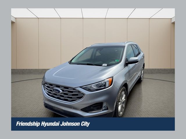 Silver 2020 Ford Edge Titanium AWD SUV / Crossover All-Wheel Drive 8-Speed Automatic