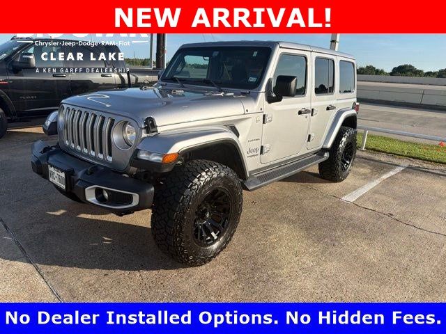 2020 Jeep Wrangler Unlimited Sahara Silver at Bayway Cadillac of The Woodlands