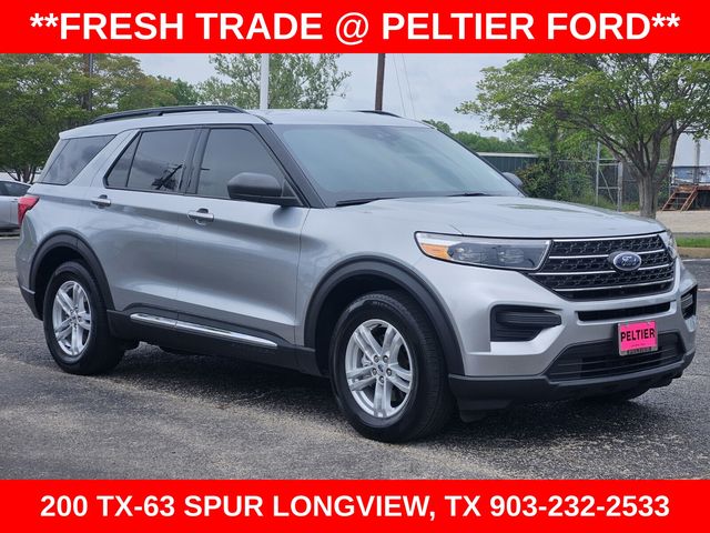 Iconic Silver Metallic 2023 Ford Explorer XLT RWD SUV / Crossover Rear-Wheel Drive Automatic
