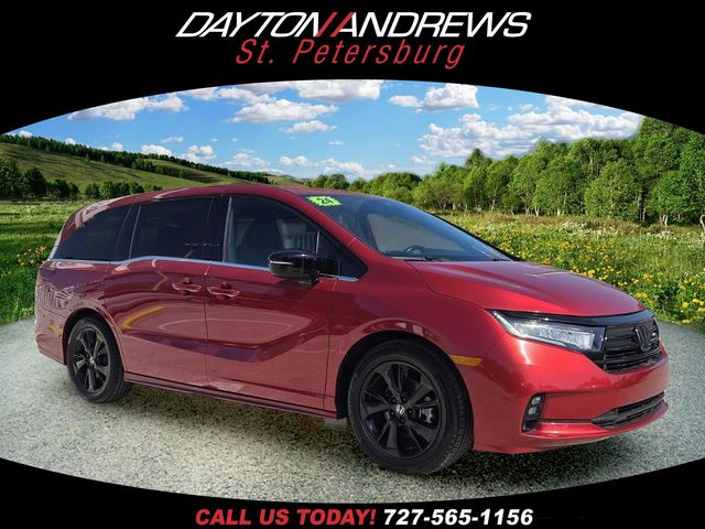 Radiant Red Metallic II 2024 Honda Odyssey Sport FWD Minivan Front-Wheel Drive Automatic