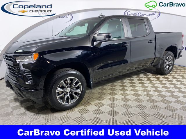 Black 2023 Chevrolet Silverado 1500 RST Crew Cab 4WD Pickup Truck Four-Wheel Drive Automatic