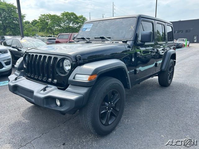 Black Clearcoat 2022 Jeep Wrangler Unlimited Sport Altitude 4WD SUV / Crossover Four-Wheel Drive 8-Speed Automatic