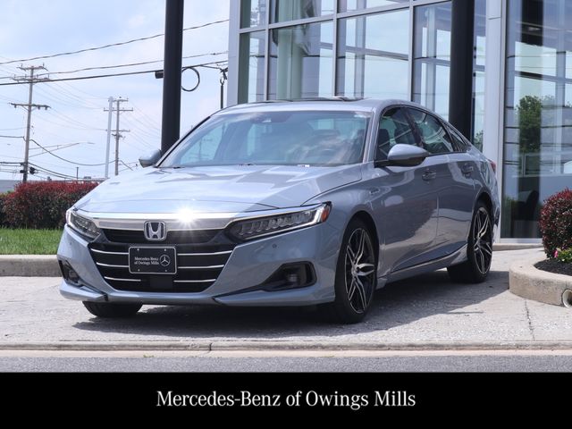 Sonic Gray Pearl 2021 Honda Accord Hybrid Touring FWD Sedan Front-Wheel Drive Continuously Variable Transmission
