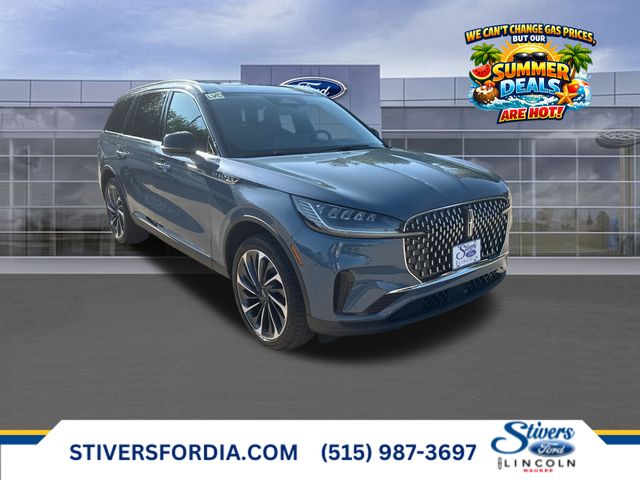 Whisper Blue Metallic Clearcoat 2026 Lincoln Aviator SUV / Crossover All-Wheel Drive Automatic