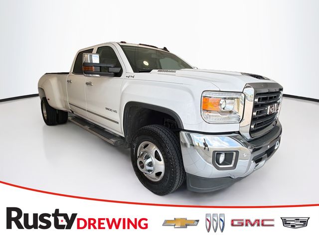 Summit White 2019 GMC Sierra 3500HD SLT Crew Cab 4WD Pickup Truck Four-Wheel Drive 6-Speed Automatic