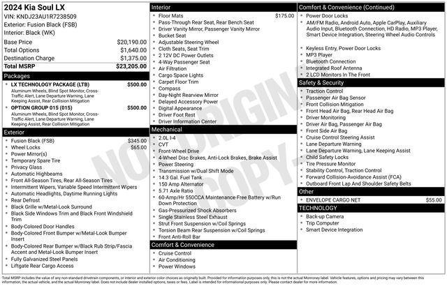 2024 Kia Soul LX FWD